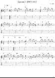 Gavotte 1 BWV 1012