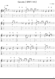 Gavotte 2 BWV 1012