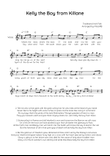 Kelly the Boy from Killane - Voice Lead Sheet in G Easy with Chords and Lyrics