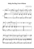 Kelly the Boy from Killane - Cello with Piano in G Easy with Chords and Lyrics