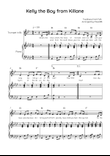 Kelly the Boy from Killane - Trumpet with Piano in Ab Easy with Chords and Lyrics