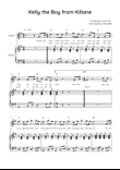 Kelly the Boy from Killane - Violin with Piano in G Easy with Chords and Lyrics