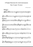 9 Triplet Exercises for wind instruments