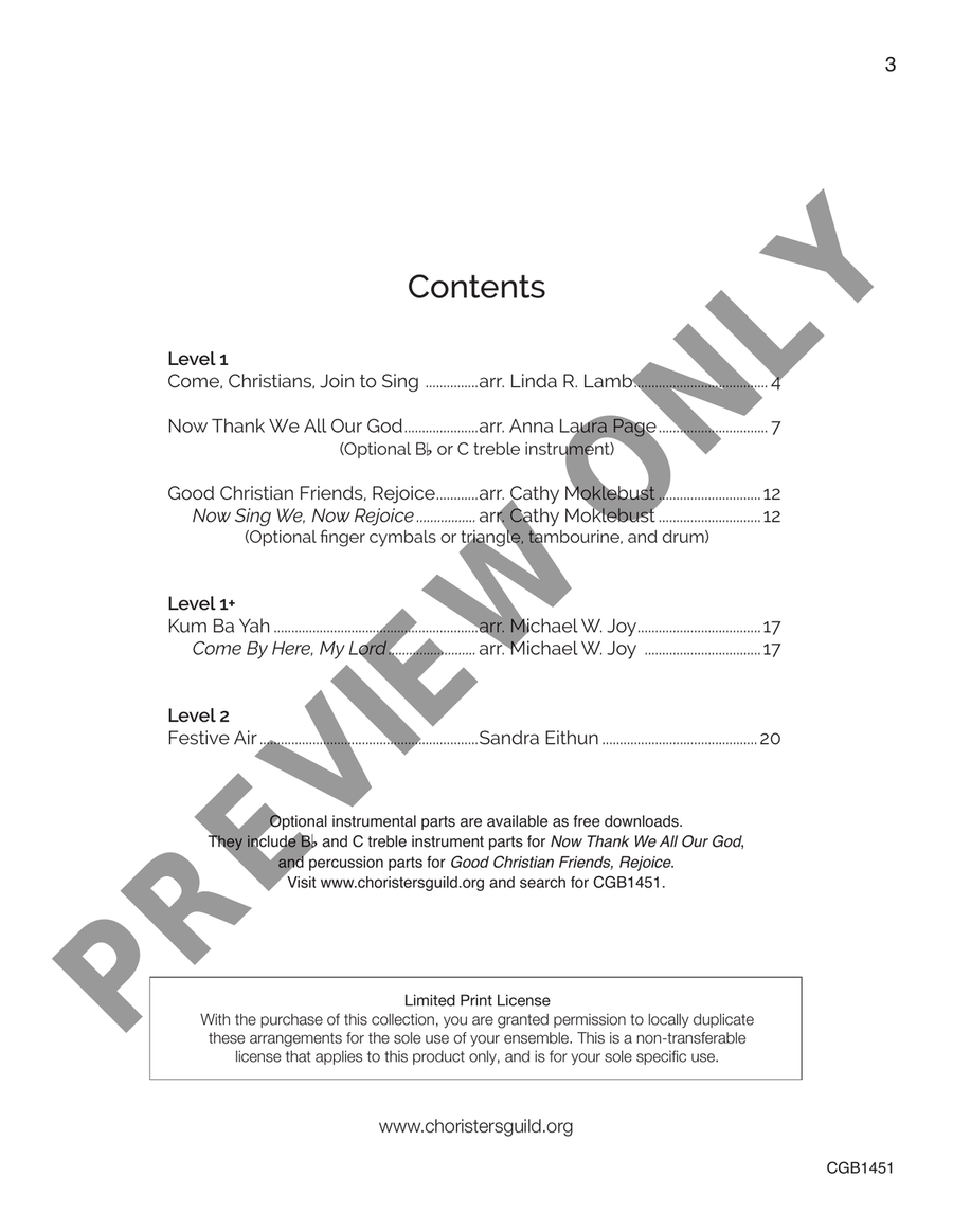 Let Praises Fill the Sky [Inspiring Handbell Selections] (3-5 Octaves) by Johann Cruger 5-Octaves - Sheet Music page 2
