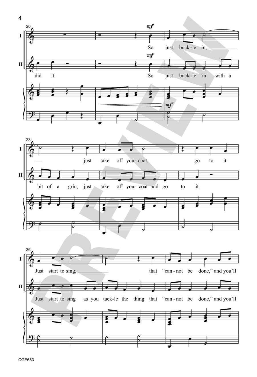 It Couldn't Be Done (Three-part Mixed) by Greg Gilpin 3-Part - Sheet Music page 3