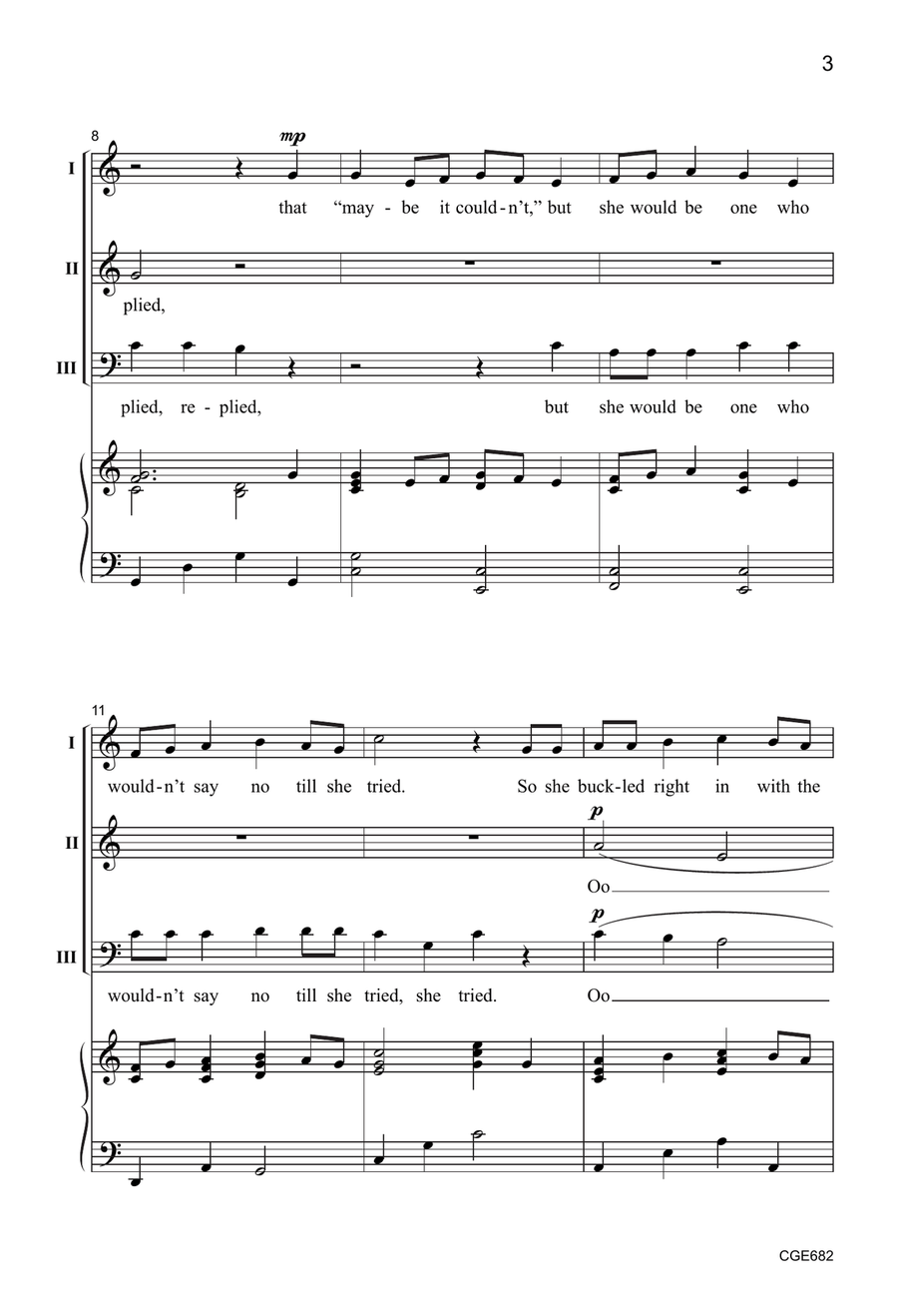 It Couldn't Be Done (Two-part) by Greg Gilpin 3-Part - Digital Sheet Music page 3