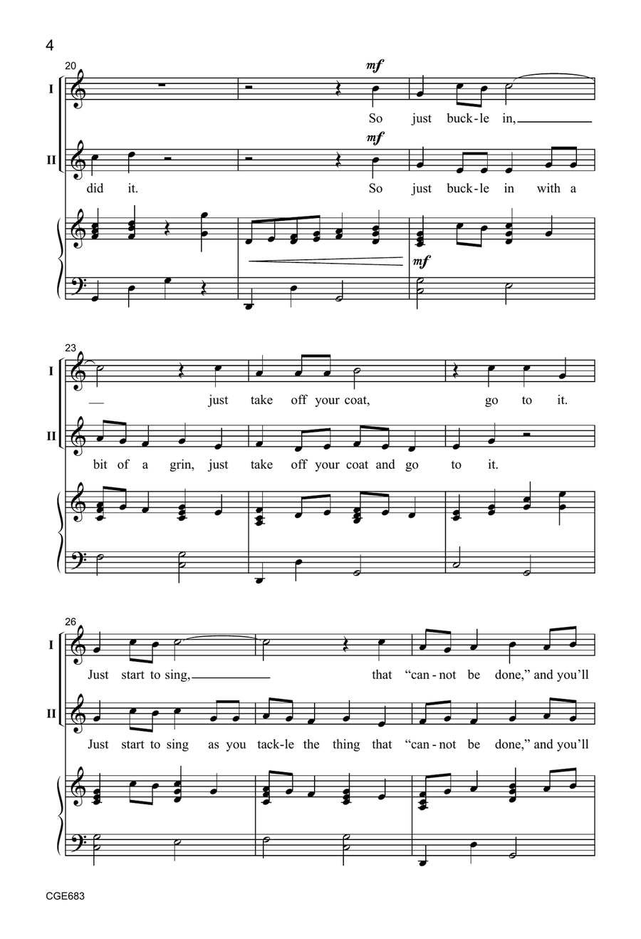 It Couldn't Be Done (Three-part Mixed) by Greg Gilpin 3-Part - Digital Sheet Music page 4