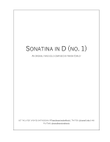 Sonatina in D (no. 1)