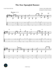 The Star‑Spangled Banner – Guitar (Notation + TAB)
