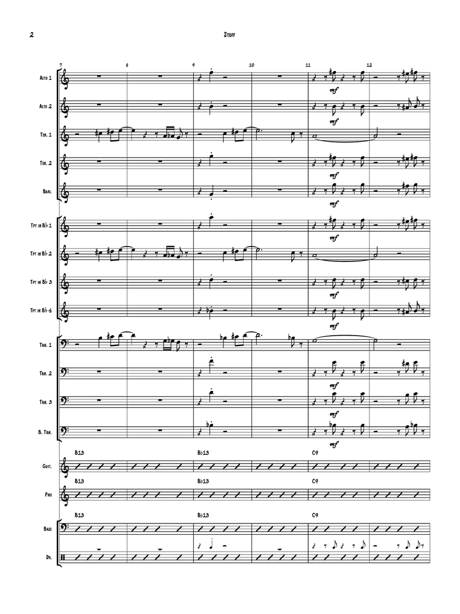 Stuff by Miles Davis Jazz Ensemble - Digital Sheet Music page 4