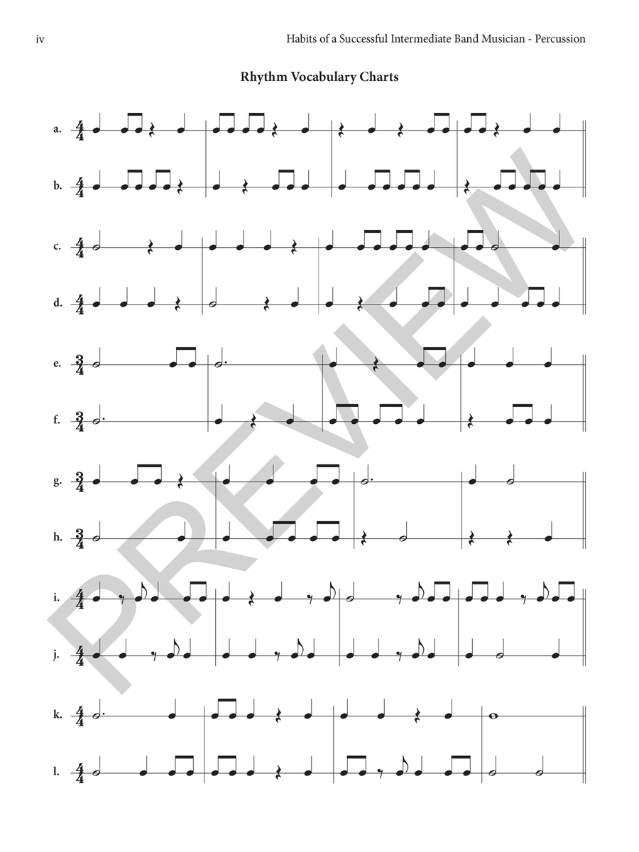 Habits of a Successful Intermediate Band Musician - Percussion Percussion - Sheet Music page 4