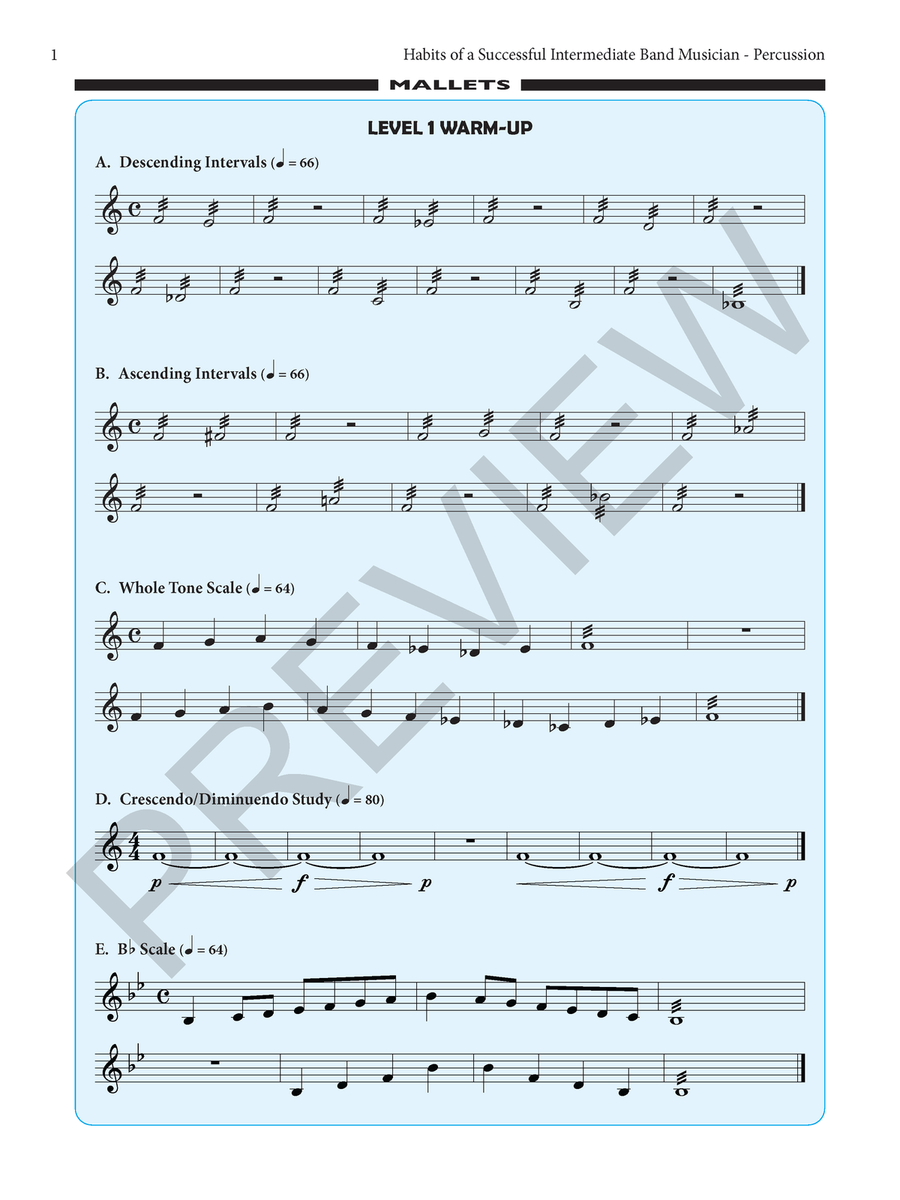 Habits of a Successful Intermediate Band Musician - Percussion Percussion - Sheet Music page 8