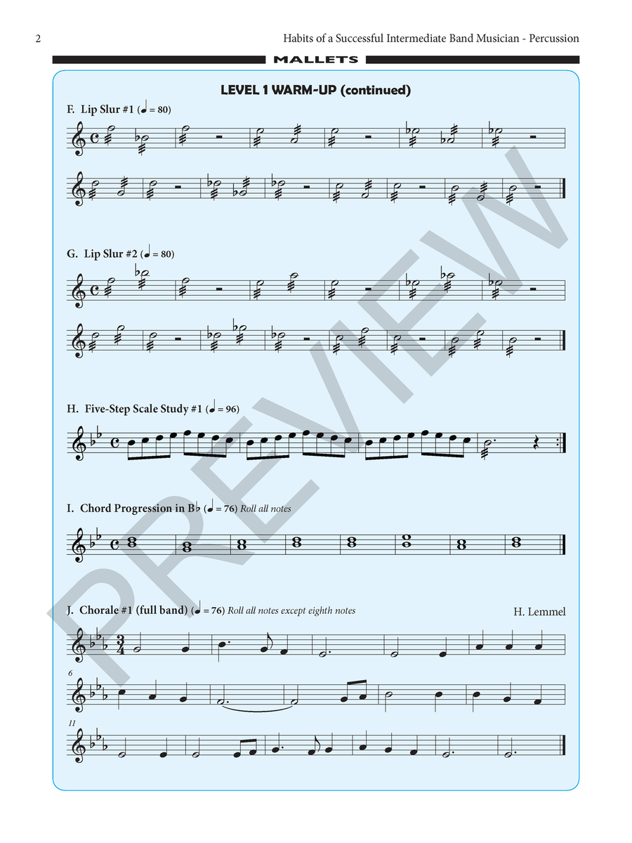 Habits of a Successful Intermediate Band Musician - Percussion Percussion - Sheet Music page 10