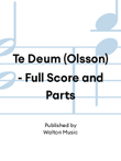 Te Deum (Olsson) - Full Score and Parts