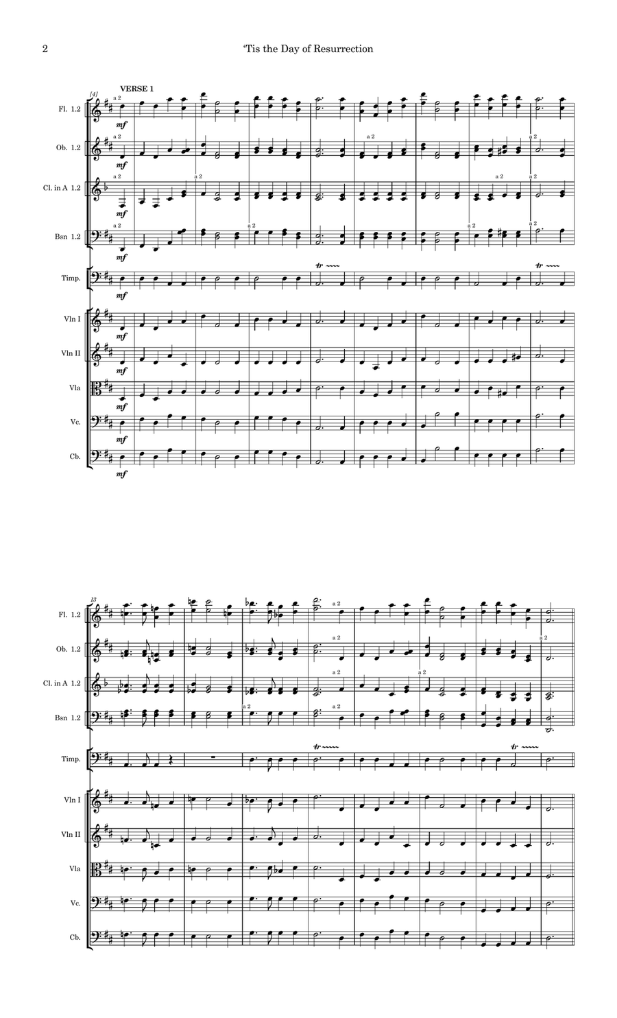 'Tis the Day of Resurrection (Alternative Instrumentation) Full Orchestra - Digital Sheet Music page 4