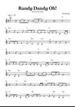 Randy Dandy Oh - Easy Clarinet in A minor with chords