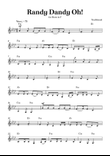 Randy Dandy Oh - Easy French Horn in F minor with chords