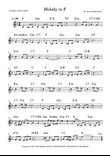 Melody In F