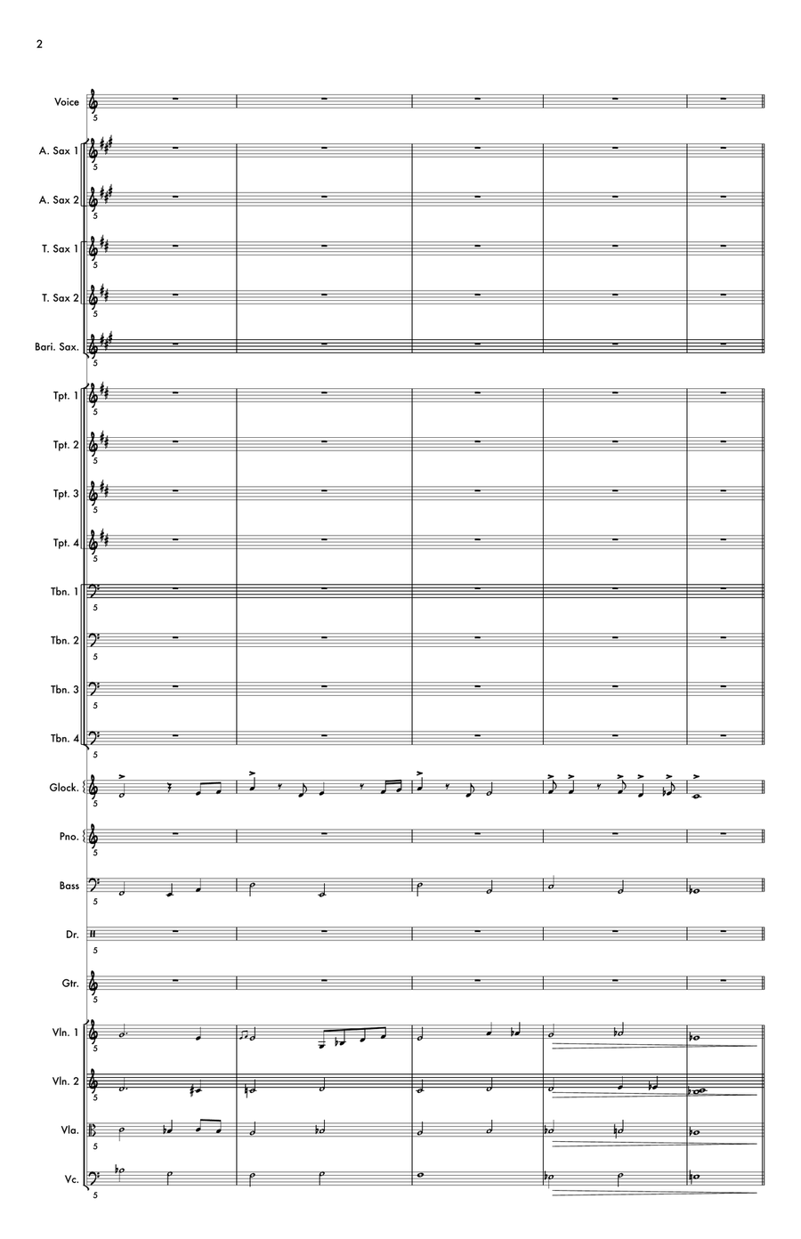 In The Wee Small Hours of The Morning by Frank Sinatra Jazz Ensemble - Digital Sheet Music page 2