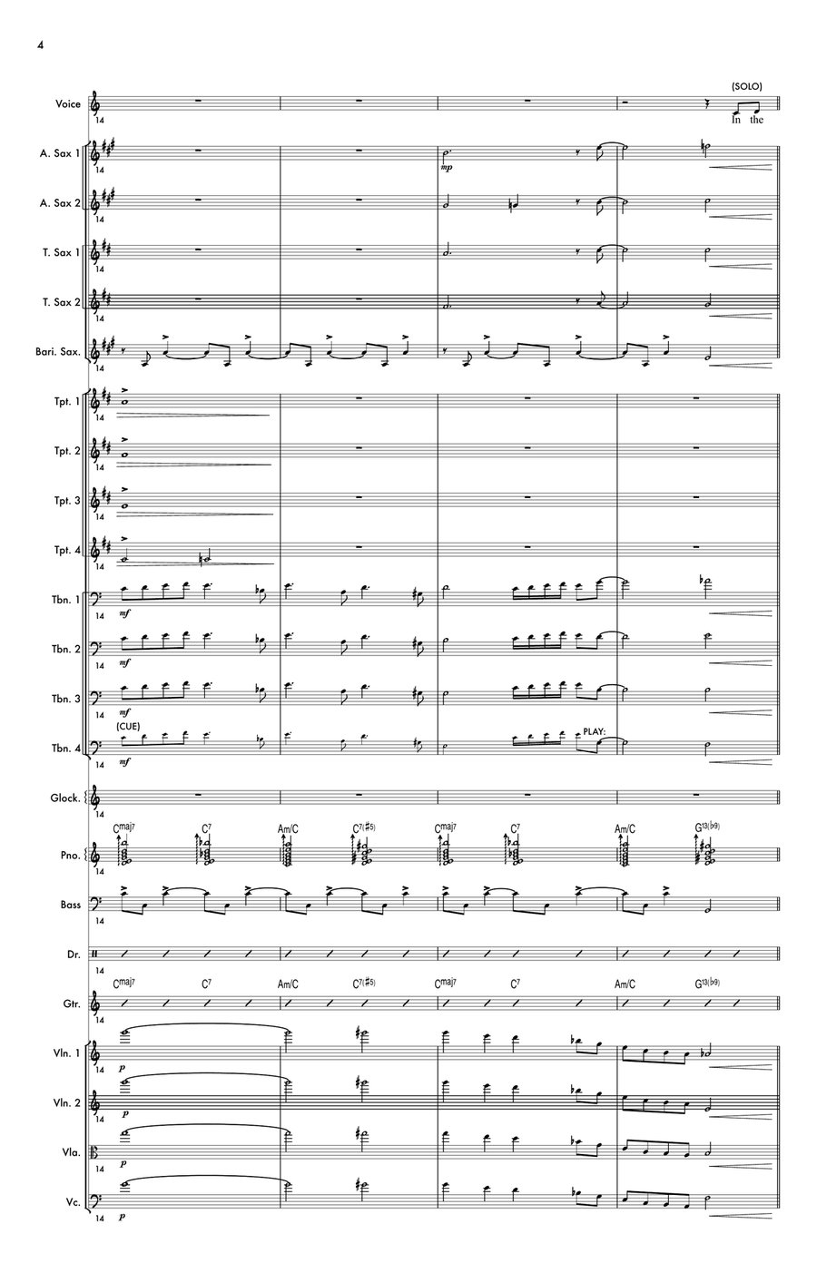 In The Wee Small Hours of The Morning by Frank Sinatra Jazz Ensemble - Digital Sheet Music page 4