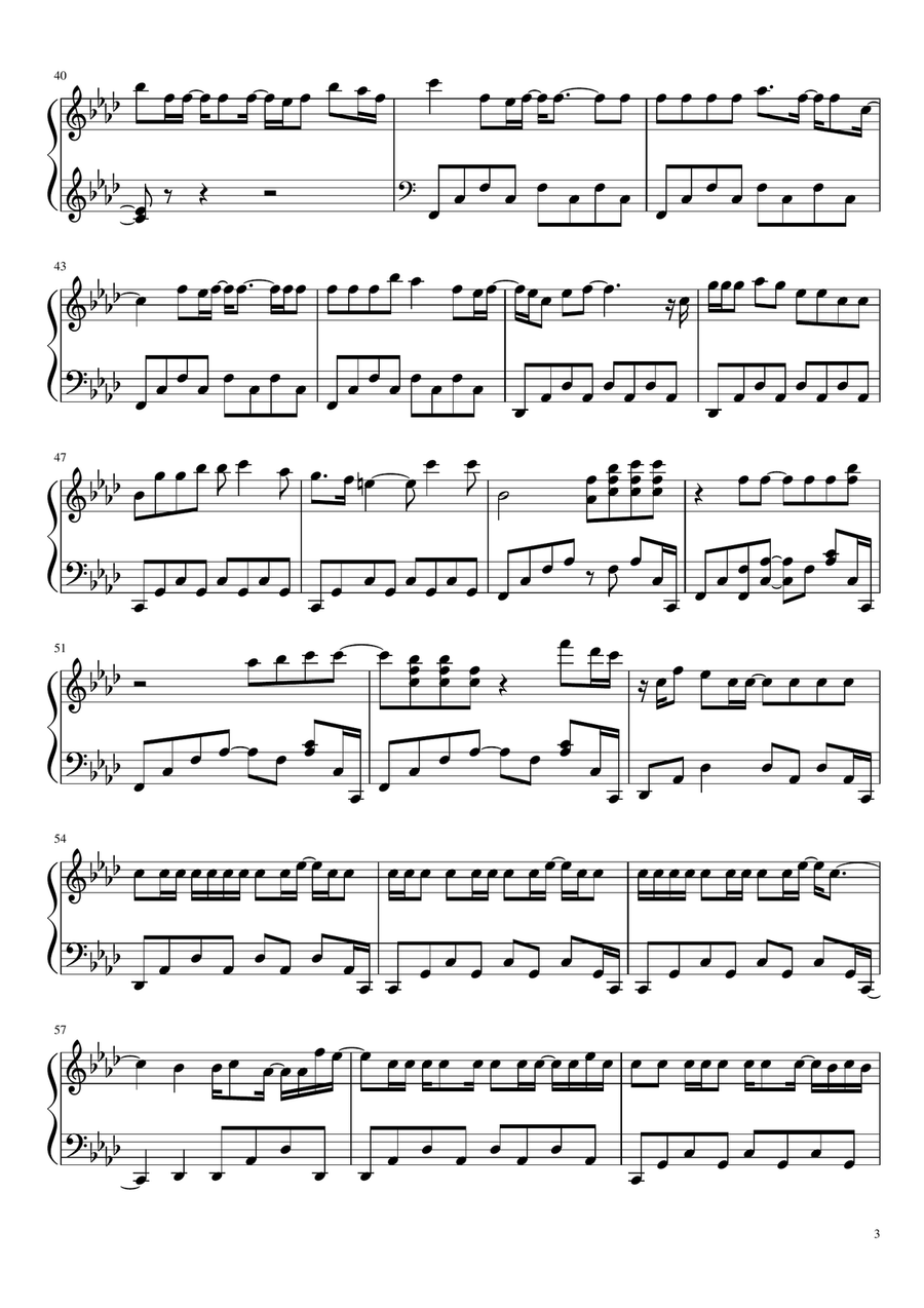 Born Again (Borned Again) Easy Piano - Digital Sheet Music page 3