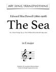 MACDOWELL: The Sea, Op. 47 no. 7 (transposed to E major)