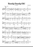 Randy Dandy Oh - Easy Voice in F# minor with chords