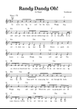 Randy Dandy Oh - Easy Voice in G minor with chords
