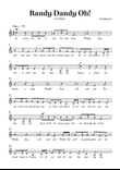 Randy Dandy Oh - Easy Voice in A minor without chords