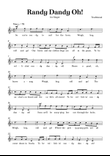 Randy Dandy Oh - Easy Voice in D minor without chords