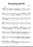 Randy Dandy Oh - Easy Voice in E minor without chords