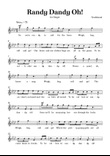 Randy Dandy Oh - Easy Voice in F minor without chords