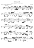Allemande BWV814
