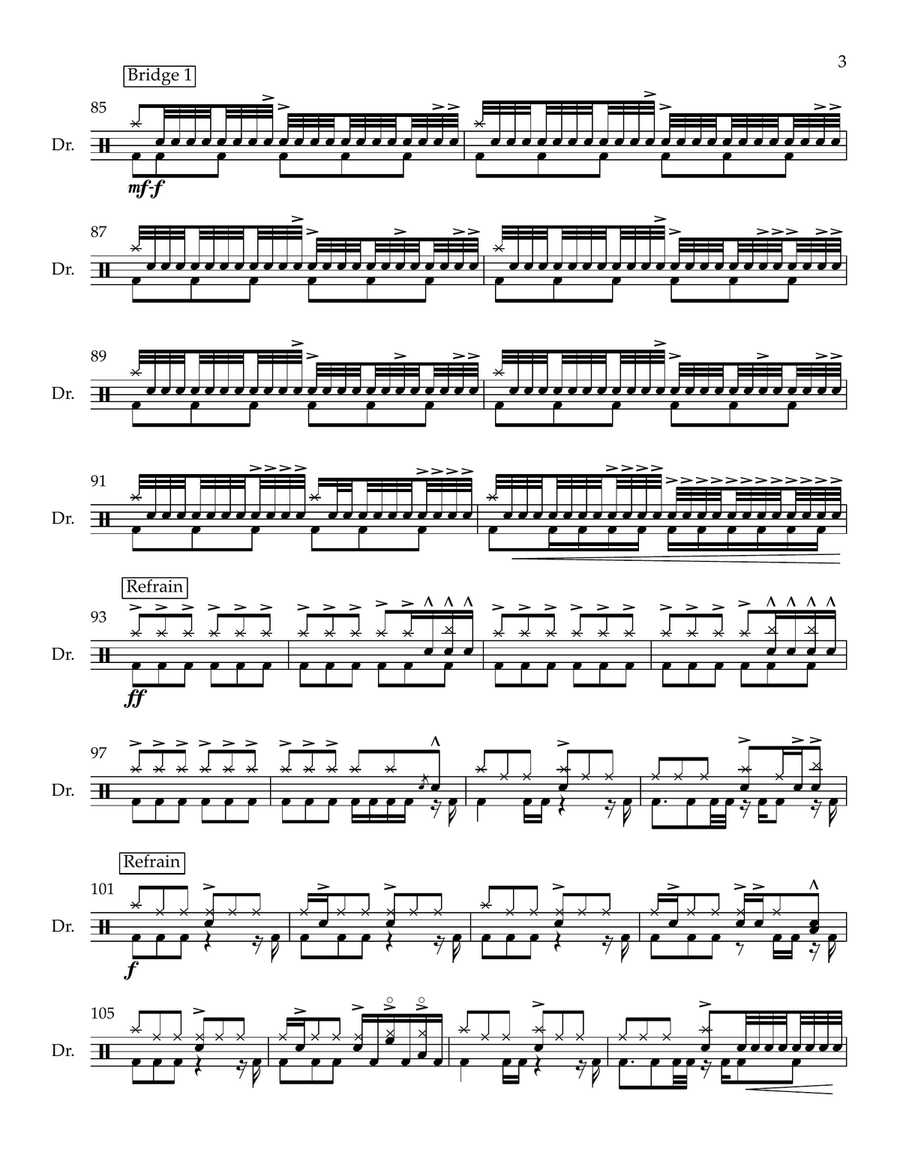 More Than Able Drum Set - Digital Sheet Music page 3