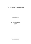 Mandala 5 - Score Only