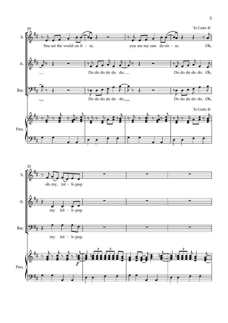 My Boy Lollipop Piano, Vocal - Digital Sheet Music page 5