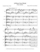 A Whole New World Piano Quintet scores gallery preview page 3