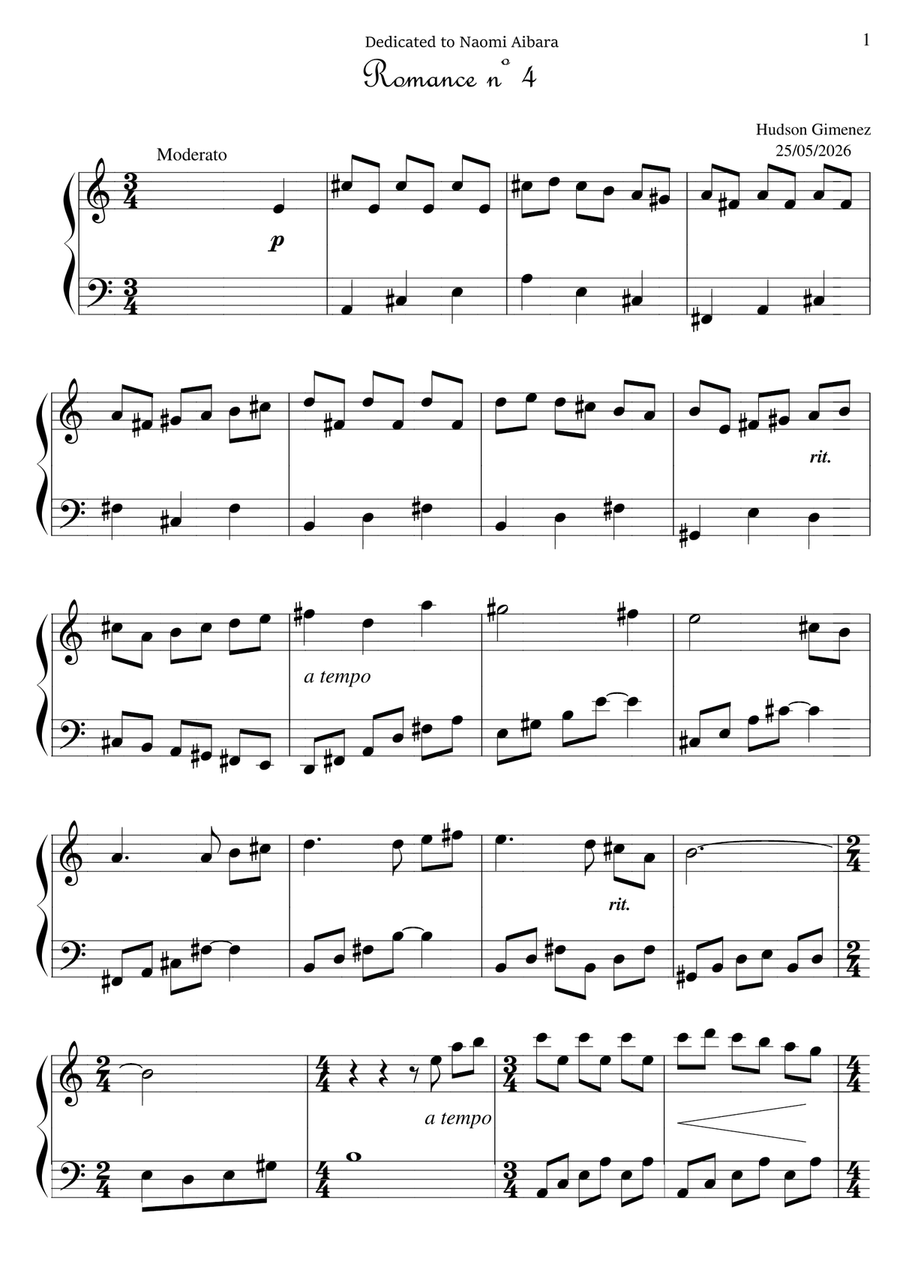 3 Romances - Book 2 Piano Solo - Digital Sheet Music page 2