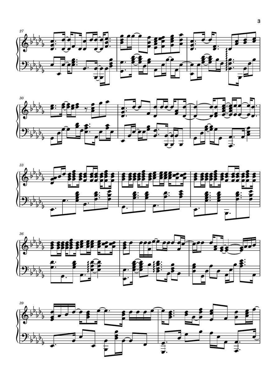 Miss Independent by Ne-Yo Piano Solo - Digital Sheet Music page 3