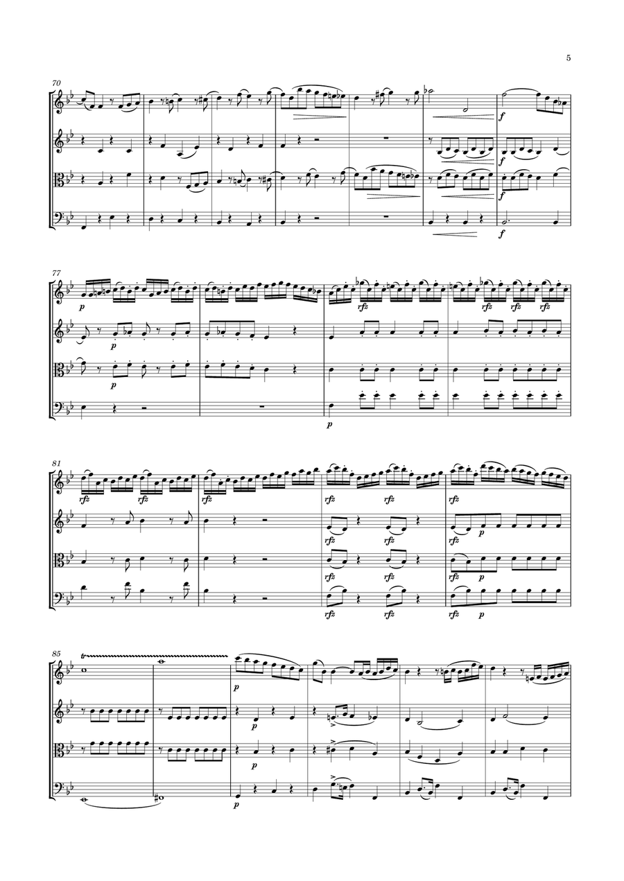 André - String Quartet in G minor, Op.14 No.2 String Quartet - Digital Sheet Music page 5