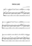 Swan Lake (Theme) • Pyotr Ilyich Tchaikovsky | Violin & Piano Sheet Music (chords)