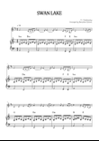 Swan Lake (Theme) • Pyotr Ilyich Tchaikovsky | Clarinet & Piano Sheet Music (chords)