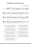 The Bonnie Lass O' Fyvie, O! - Trumpet in Ab Easy with Chords and Lyrics