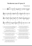 The Bonnie Lass O' Fyvie, O! - Trumpet in Bb Easy with Chords and Lyrics