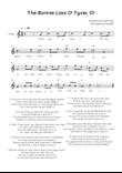 The Bonnie Lass O' Fyvie, O! - Violin in C Easy with Chords and Lyrics