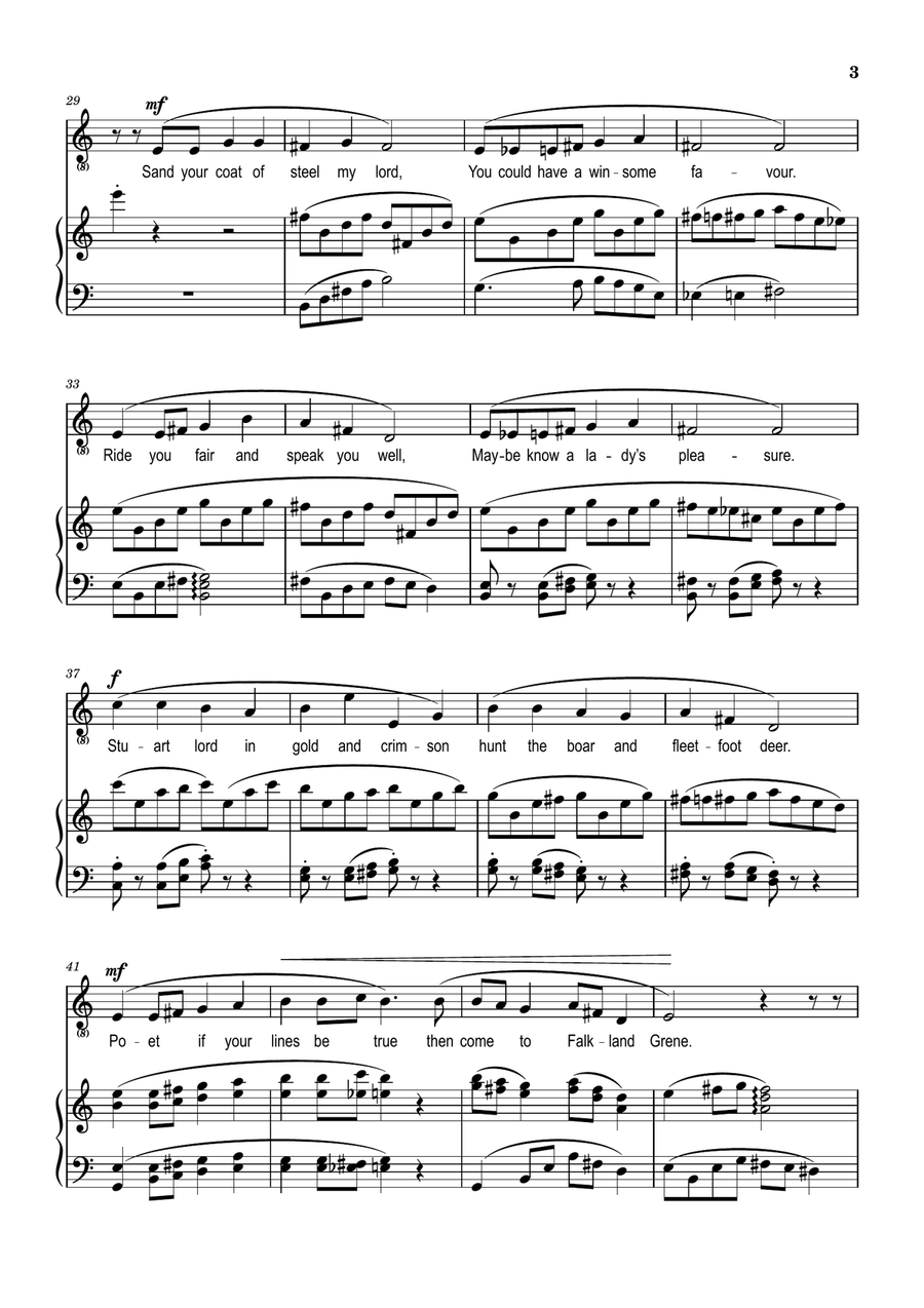 Falkland Grene - 2 Piano, Vocal - Digital Sheet Music page 3