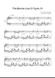 The Bonnie Lass O' Fyvie, O! - Piano in C Easy with Chords and Lyrics