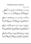 The Bonnie Lass O' Fyvie, O! - Piano in F Easy with Chords and Lyrics