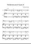 The Bonnie Lass O' Fyvie, O! - Cello with Piano in D Easy with Chords and Lyrics