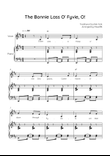 The Bonnie Lass O' Fyvie, O! - Voice with Piano in D Easy with Chords and Lyrics